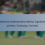 Enodnevna mednarodna tekma: Zgodovinski pomen, Evolucija, Formati