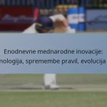 Enodnevne mednarodne inovacije: Tehnologija, spremembe pravil, evolucija igre