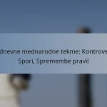 Enodnevne mednarodne tekme: Kontroverze, Spori, Spremembe pravil