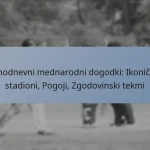 Enodnevni mednarodni dogodki: Ikonični stadioni, Pogoji, Zgodovinski tekmi