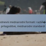 Enodnevni mednarodni formati: različice, prilagoditve, mednarodni standardi
