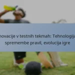 Inovacije v testnih tekmah: Tehnologija, spremembe pravil, evolucija igre