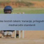 Oblike testnih tekem: Variacije, prilagoditve, mednarodni standardi