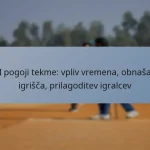 ODI pogoji tekme: vpliv vremena, obnašanje igrišča, prilagoditev igralcev
