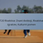 T20 Rivalstva: Znani dvoboji, Rivalstva igralcev, Kulturni pomen