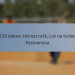 T20 tekma: Hitrost točk, Lov na točke, Partnerstva