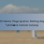T20 tekma: Vloge igralcev, Batting slogi, Taktične metode metanja