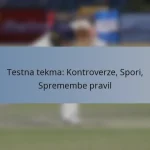 Testna tekma: Kontroverze, Spori, Spremembe pravil