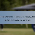Testna tekma: Tehnike udarjanja, Slogi metanja, Položaji v obrambi
