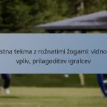 Testna tekma z rožnatimi žogami: vidnost, vpliv, prilagoditev igralcev