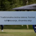 Tradicionalna testna tekma: Format, točkovanje, dinamika ekip