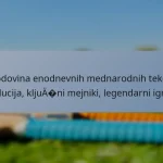 Zgodovina enodnevnih mednarodnih tekem: Evolucija, ključni mejniki, legendarni igralci